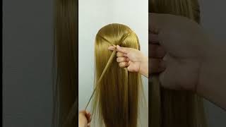 Easy Fishtail hairstyle hairstyle foryou shortsfeed shortvideo youtubeshorts shorts fyp [upl. by Mcneil]