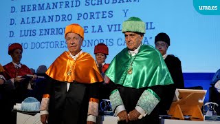 Tres nuevos honoris causa pasan a formar parte del Claustro de la Universidad de Málaga [upl. by Luahs]