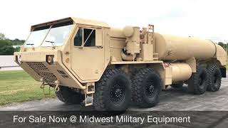 1983 Oshkosh M978 Hemtt Fuel Tanker Truck For Sale Midwest Military Equipment [upl. by Laehcar576]