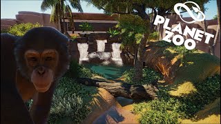 Building a habitat for the Chimpanzees in Planet Zoo Zamburo Zoo PS5 [upl. by Ragas]