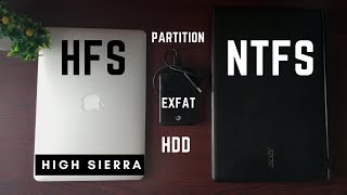 Format external HDD for mac and windows  EXFAT  Partition HDD for Time Machine High Sierra [upl. by Zebulon915]