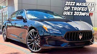 The 2022 Maserati Quattroporte Trofeo V8 Is Beauty and The BEAST [upl. by Vivle]