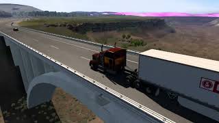 ATS Seattle WA to Kennewick WA Kenworth W900 [upl. by Nerol]