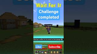 Challenge completed shorts youtube ytshorts minecraft [upl. by Osnofledi]