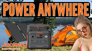 POWER ANYWHERE JACKERY 300 PLUS SOLAR GENERATOR REVIEW [upl. by Donall]