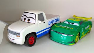 2024 Mattel Disney Pixar Cars Diecast Kris Revstopski Whit Flag amp M Fast Fong Rev N Go Racer [upl. by Seraphine823]