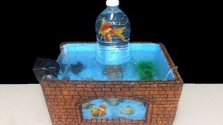 HOW TO MAKE FISH TANK AT HOME IDEAS  DIY AQUARIUM FISH GUPPY OF FOAM BOX  AQUARIUM SETUP 14 [upl. by Orsola]