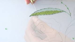 Luneville Embroidery Tutorial Professional Lesson 1 [upl. by Arawaj]