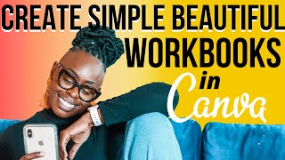 How to Make a Workbook In Canva 2022  How to Upload Your Workbook in Thinkific [upl. by Carnahan]