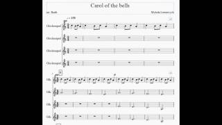 Carol of the Bells Glockenspiel Quartet Practice PlayAlong [upl. by Fleta]