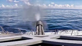 USS Lassen Close In Weapons System Test Fire • CIWS [upl. by Aras805]