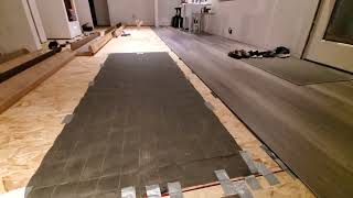 ThermoSoft WarmStep DIY installation [upl. by Allenrad]