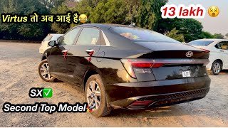 13 लाख में इतना कुछ😵। New Hyundai Verna 2024 Sx Second top model Black ❤️ [upl. by Kristofer304]