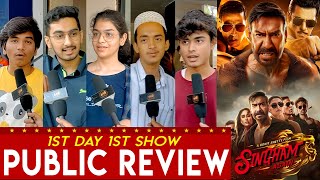 Singham Again Public Review Ajay Devgan Akshay Kumar Tiger S Singham Again Movie Public Review [upl. by Enttirb838]