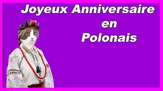 Joyeux Anniversaire en Polonais  Sto lat  Sto lat [upl. by Auqinahs]