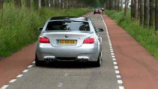 BMW M5 with Hamann parts  Eisenmann exhaust lovely sound [upl. by Aynatahs]