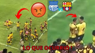 Emelec vs Barcelona SC se suspende por incidentes en el Capwell [upl. by Aleydis]