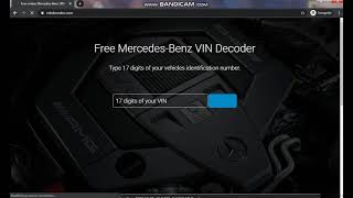 Online MercedesBenz VIN decoder [upl. by Kostman]