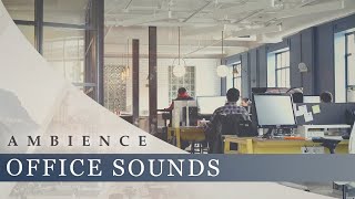 Office Sounds Ambience  People Chatter Typing Air Conditioning Computer Fans [upl. by Schmitz]