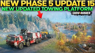 New Phase 5 Update New Updated Towing Platform in SnowRunner Everything You Need to Know [upl. by Aimar]