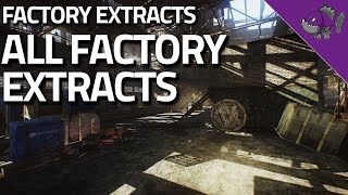 All Factory Extracts  Extract Guide  Escape From Tarkov [upl. by Johnston]