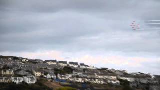 Red Arrows display over Fowey  21st August 2014 [upl. by Daye]