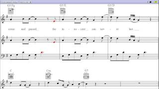 quotWake Me Up When September Endsquot Green Day  Piano Sheet Music Teaser [upl. by Ryan627]