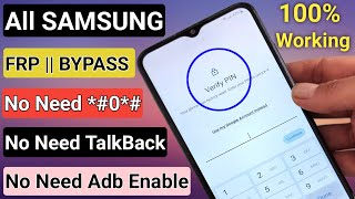 SAMSUNG FRP BYPASS 2024 ANDROID 121314 Latest Security✔️Frp Lock Removal  Google Lock Remove [upl. by Sonaj]