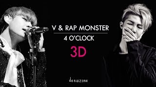 3DENG LYRICS BTS RAP MONSTER amp V  4 OCLOCK 네시 Use Headphone [upl. by Byrne]