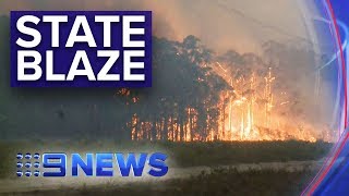 NSW Bushfires Largest fire front in Australia’s history  Nine News Australia [upl. by Vincents]