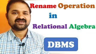 Rename Operation in Relational Algebra  Examples  Queries  DBMS [upl. by Coheman]