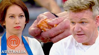 Gordon Ramsays ThreeCourse Dinner Service Challenge  MasterChef Australia  MasterChef World [upl. by Zielsdorf]