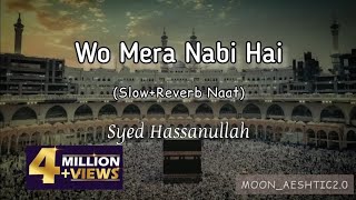 Wo Mera Nabi Hai SlowReverb Naat  Syed Hassanullah  MoonAeshtic20 [upl. by Araeit]