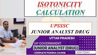 UP Junior Drug Analyst Preparation 2024  UPSSSC Junior Drug Analyst Course  UPUMS Vacancy [upl. by Gnues387]