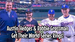 Austin Hedges amp Robbie Grossman Get Their World Series Rings [upl. by Lamond778]