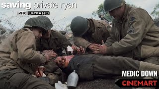 SAVING PRIVATE RYAN 1998  Medic Down  The Platoons Rage Scene 4K UHD [upl. by Shanon997]