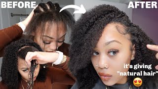 THE MOST UNDETECTABLE WIG EVER  Coily Half Wig Review ft HERGIVENHAIR [upl. by Nodaj]