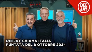 Deejay Chiama Italia  Puntata del 8 ottobre 2024  Ospiti Rocco Siffredi e Claudio Bisio [upl. by Otilia]