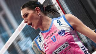 SUPER MALWINA SMARZEK MVP amp Top Scorer in Pinerolo  Casalmaggiore  Lega Volley Femminile 202324 [upl. by Ahsimed]