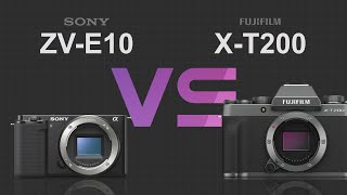 Sony ZVE10 vs Fujifilm XT200 [upl. by Sheedy]