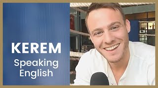 Kerem Bursin ❖ Speaking English ❖ Interview ❖ Captioned [upl. by Fawcette]