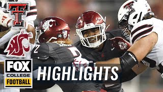 Texas Tech Red Raiders vs Washington State Cougars Highlights  FOX College Football [upl. by Anos624]