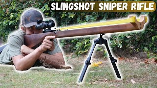 Slingshot Sniper Rifle  Shooting [upl. by Roinuj94]