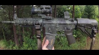 How to camouflage a rifle sponge method revisited [upl. by Crifasi]