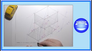 OMBRA DI UN PARALLELEPIPEDO NON POGGIANTE SUL PO IN ASSONOMETRIA ORTOGONALE ISOMETRICA  983 [upl. by Ydnih346]