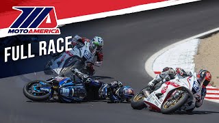 MotoAmerica REVIT Twins Cup Race 1 at Laguna Seca 2023 [upl. by Tab509]