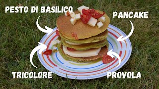 Come fare i PANCAKE al PESTO  Pancake salati Inaspettato [upl. by Lemej]