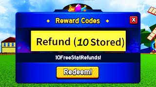 ALL 10 FREE STAT RESET CODES for ROBLOX BLOX FRUITS [upl. by Suiluj918]