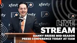 Danny Briere Flyers midseason press conference  Today at 11am [upl. by Nocam]