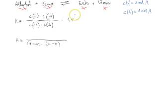 Berechnung von Gleichgewichtszusammensetzungen mit dem Massenwirkungsgesetz [upl. by Mehalek663]